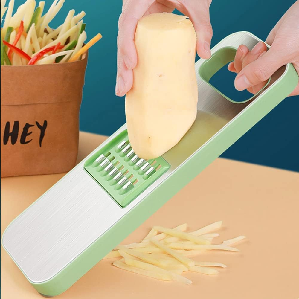5  in 1 Stainless Steel Multifunctional Vegetable Slicer Cutter with Five Changeable Blades