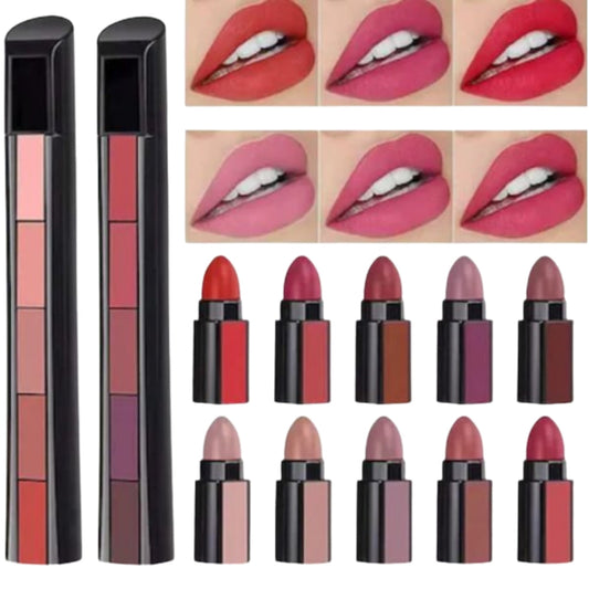 Matte Lipstick Collection – Red, Nude & Maroon Shades